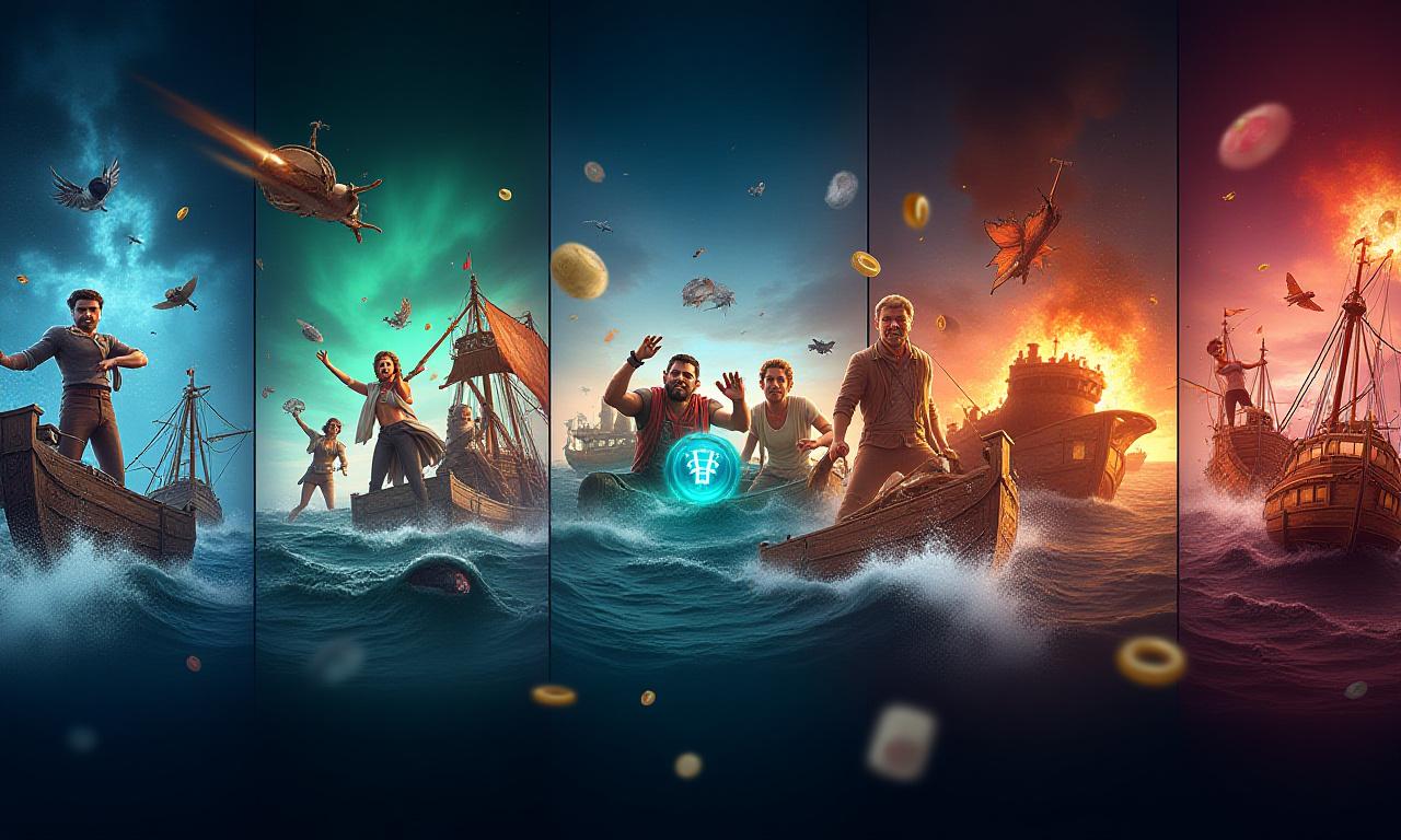 Dynamic game montage background