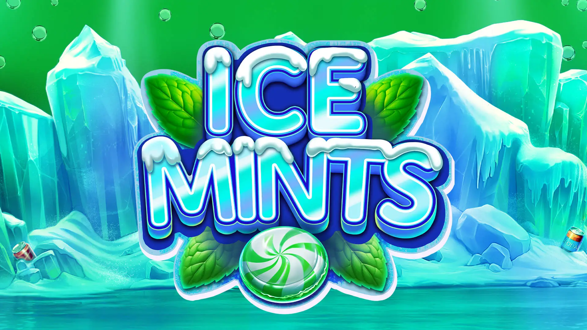 Key art for Ice Mints, showing vibrant underwater coral reefs and puzzle pieces